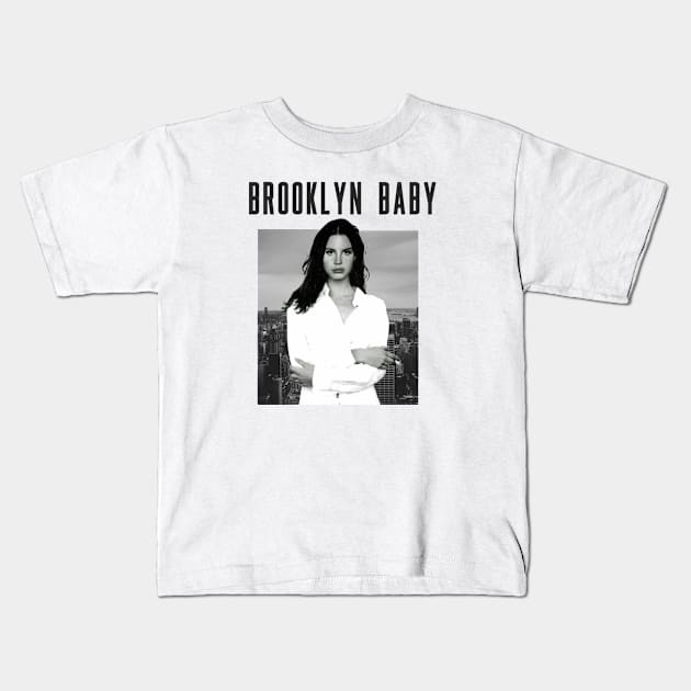 "Brooklyn Baby" by Lana Del Rey Kids T-Shirt by jmcd